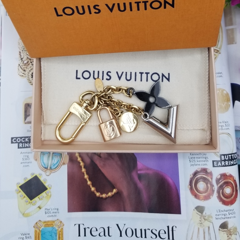 ♧♤AUTH LOUIS VUITTON Bijou De Sac Chaine Kaleido V Bag Charm (M67377)♧♤